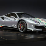 Glasbild Sportwagen 120x80 cm