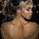 Glasbild Frau mit schmuck 80x120 cm